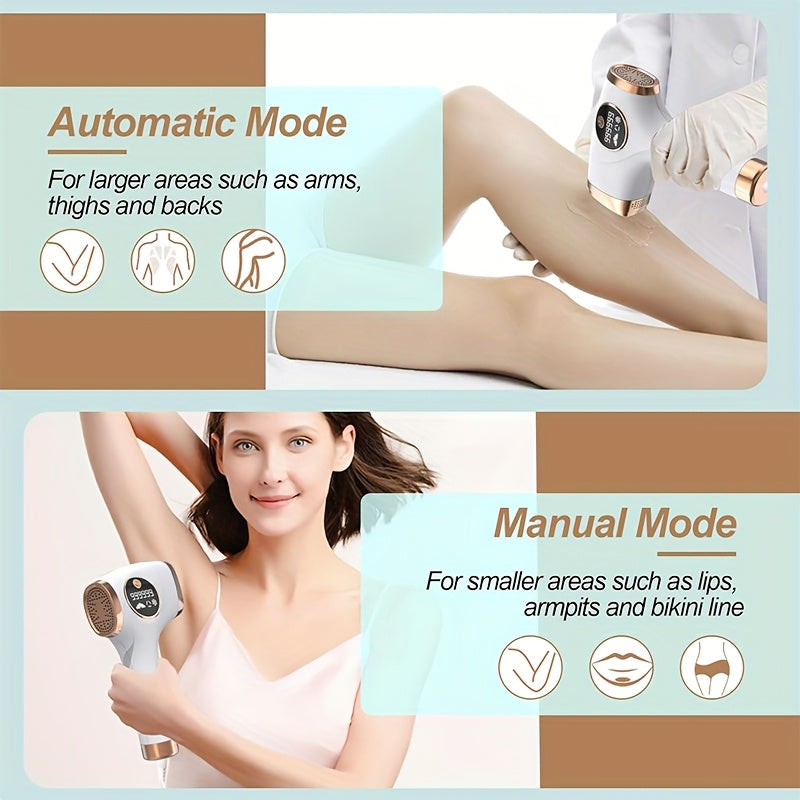 IPL Hair Removal Device, Suitable For Women And Men. IPL Device For Hair Removal, Almost Painless And With Lasting Effects. 9 Modes And Automatic Flashing. For Quick Full-body Hair Removal At Home. The Perfect Gift For New Ye