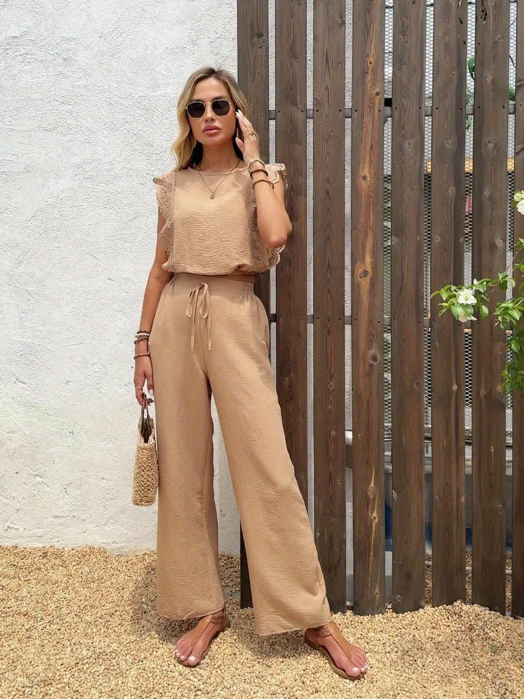 Stylish and Unique Ruffle Shorts Set