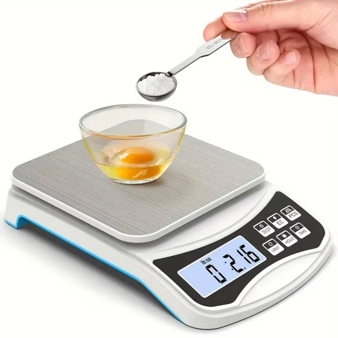 FODWET 5000g Digital Scale | 0.1g Precise Kitchen Scale for Baking/Keto/Coffee | LCD Backlit Food Weight Scale with Ounce&Gram