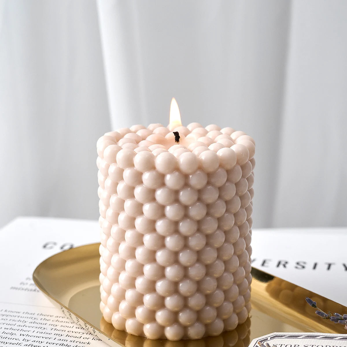 3D Cylinder Shape Candle Silicone Mold Scented Candle Craft Gift Making Wax Molds DIY Epoxy Resin Plaster Soap Casting Mould