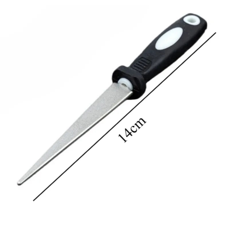 4 Stage Diamond Knife Sharpener Professional Manual Sharpening Tool with Non-Slip Base for Kitchen Knives ScissorsHousehold Tool
