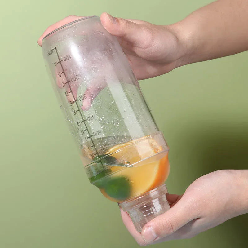350ml/500ml/700ml/1000ml Plastic Cocktail Shaker Martini Hand Shaker Cup with Scales Milk Tea Wine Drink Shaker Mixer Bar Tools