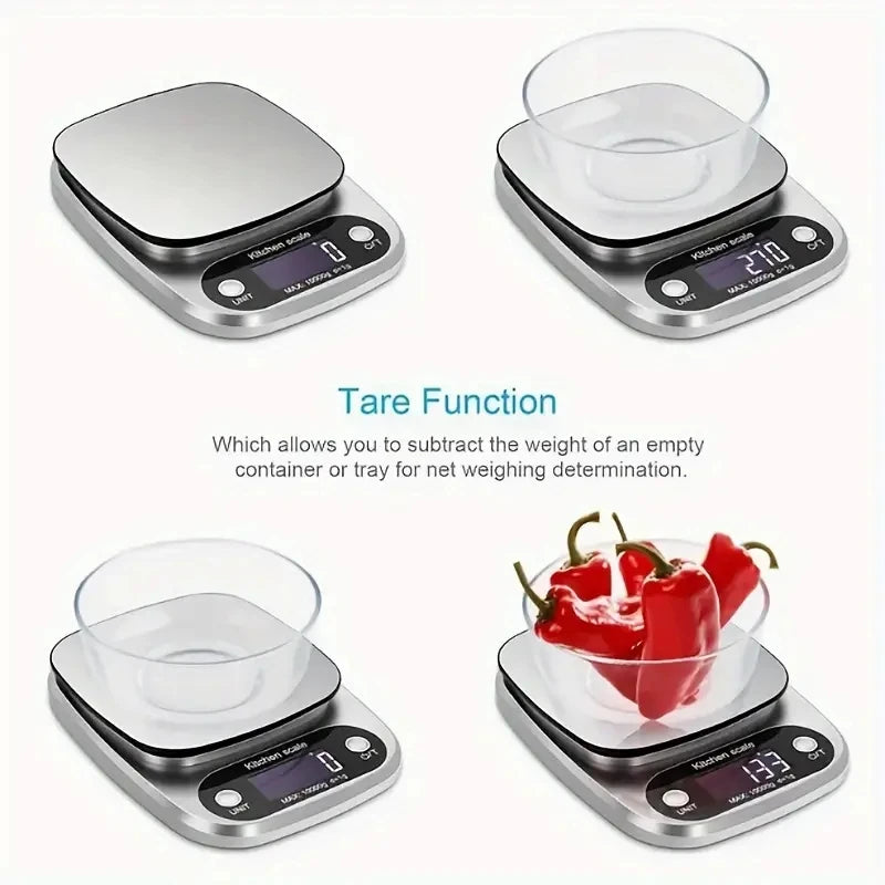 2025 New High-Precision Digital Kitchen Scale - For Cooking/Baking, 22lb Max, Grams/Ounces Conversion, Easy to Clean
