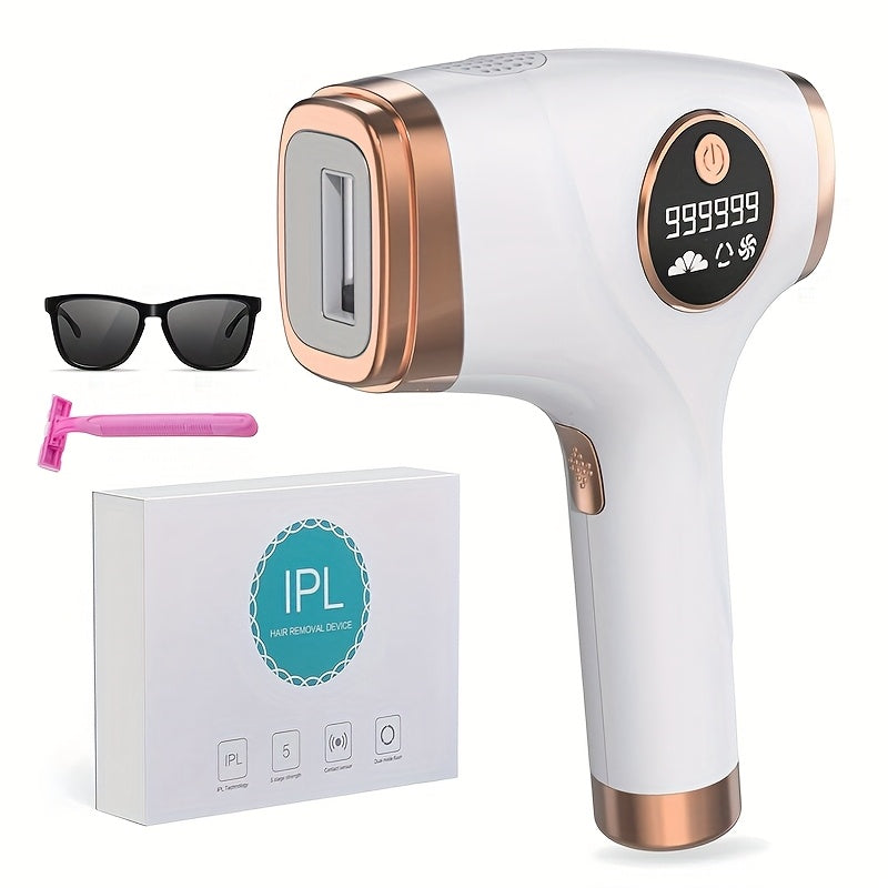 IPL Hair Removal Device, Suitable For Women And Men. IPL Device For Hair Removal, Almost Painless And With Lasting Effects. 9 Modes And Automatic Flashing. For Quick Full-body Hair Removal At Home. The Perfect Gift For New Ye