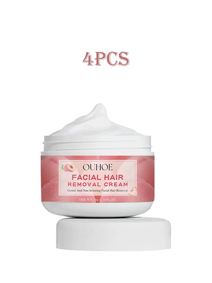 Ouhoe 50g Peach Hair Removal Cream Gentle Epilator Underarm Lip Body Hair Growth Inhibitor  Repair Women Depilation Skin Care