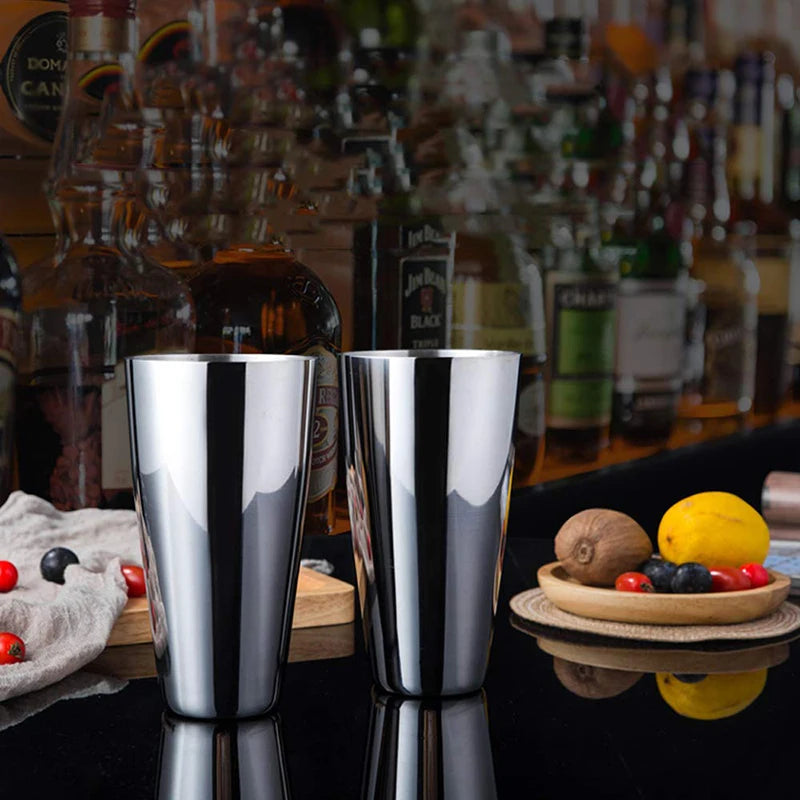 1/6/9/11pcs Boston Shaker Professional Stainless Steel Bartender Wine Cup Cocktail Mixer Martini Cocktail Shaker Bar Set