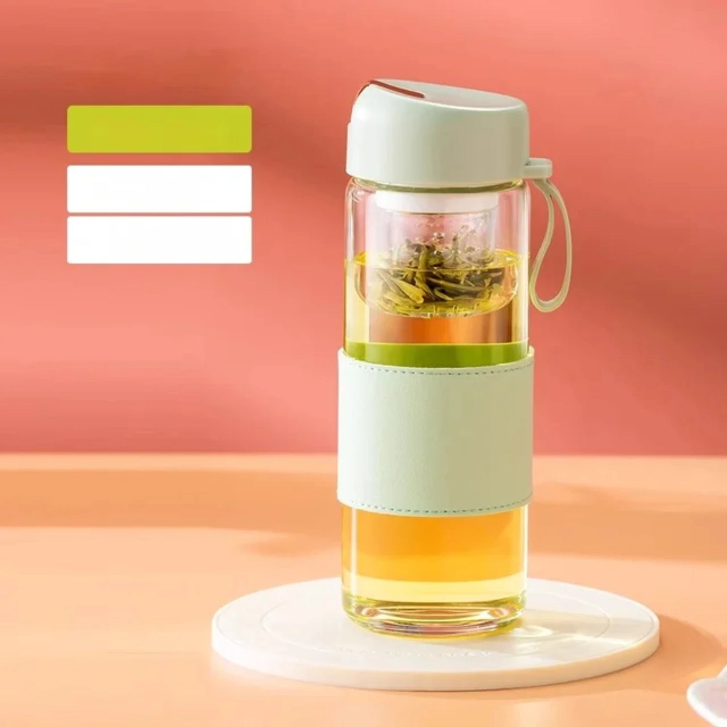 450ml Portable Transparent Glass Cup Household Drinkware Coffee Mug With Lid Beverage Coffee Cups Coffeeware Teaware