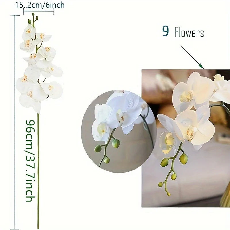 1Pcs Artificial Flowers Bouquet Butterfly Orchid Fake Flowers Phalaenopsis for Home Decor Garden Wedding Decoration Accessories