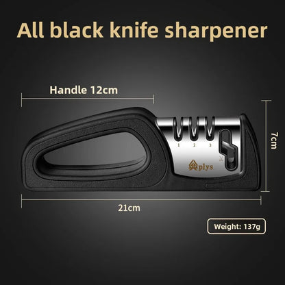 4 Stage Diamond Knife Sharpener Professional Manual Sharpening Tool with Non-Slip Base for Kitchen Knives ScissorsHousehold Tool