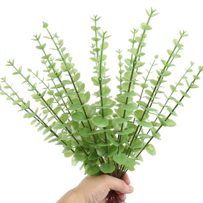 5/10/20pcs Artificial Eucalyptus Plant Artificial Eucalyptus Leaves For DIY Bouquet Wedding Office Decoration