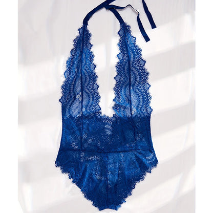 Sexy Lace Women's Clothing Bodysuit Woman 2024 New Collection Deep V Perspective Backless Underwear One-piece Corset Hot Costume