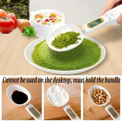 500g/0.1g Weight Measuring Spoon Portable LCD Digital Kitchen Scale Electronic Food Measuring Spoon Scale Kitchen Tool for Food