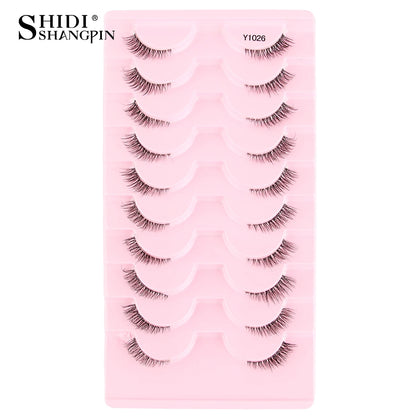 New Half Eyelashes False Lashes 5/10 Pairs 3D Mink Lashes Natural Eyelash Extension Cat Eye Eyelashes Makeup faux Cils maquiagem