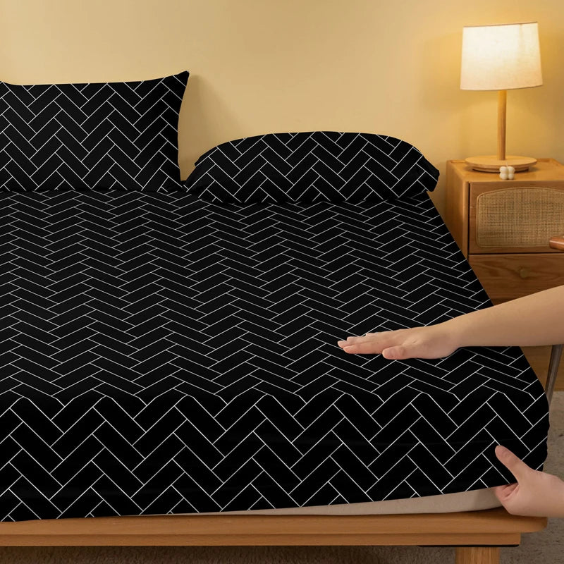 1 Piece Of Harrow Porcelain Pattern Frosted Bedsheet, Bedroom Printed Bedspread, Bedding (Excluding Pillowcases)
