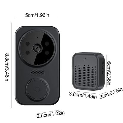 WiFi Smart Video Doorbell Camera Night Vision Smart Visual Doorbell APP Remote Monitoring Intelligent Doorbell for Home Security