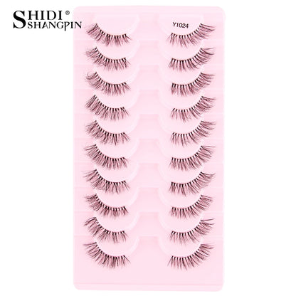 New Half Eyelashes False Lashes 5/10 Pairs 3D Mink Lashes Natural Eyelash Extension Cat Eye Eyelashes Makeup faux Cils maquiagem