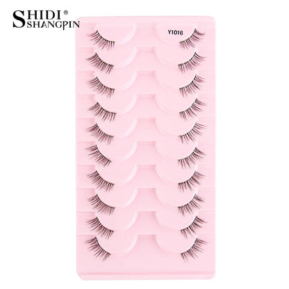 New Half Eyelashes False Lashes 5/10 Pairs 3D Mink Lashes Natural Eyelash Extension Cat Eye Eyelashes Makeup faux Cils maquiagem