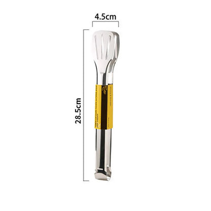 Stainless Steel Frying Shovel Clip Multifunctional Steak BBQ Tongs Frying Fish Spatula Clip Bread Clip Household Kitchen Tool