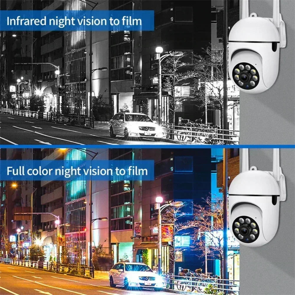 8MP Wifi Surveillance Camera PTZ Wireless IP Camera 8X Zoom AI Human Tracking Two-way Audio Color Night Vision Security Cam CCTV