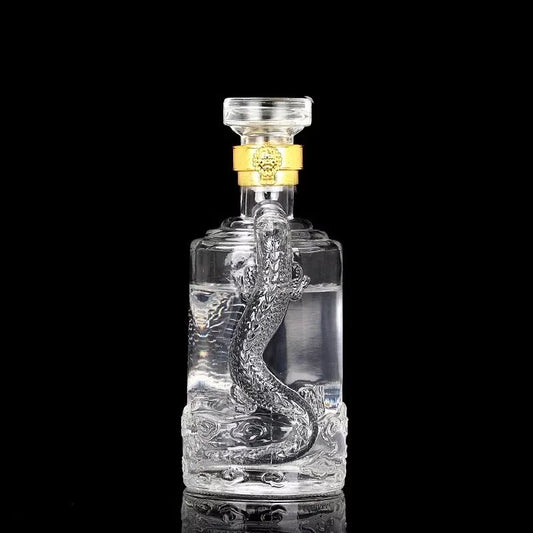 500ml Glass Water Bottle Large Capacity with Cover for Water Drink Outdoor PortableTransparent Milk Juice Cup