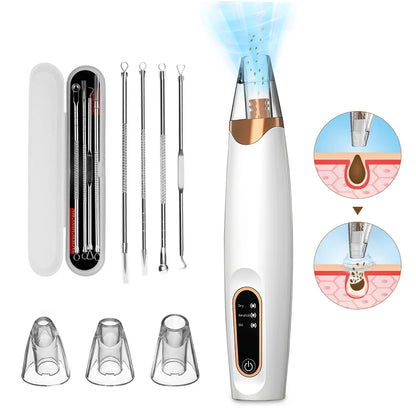 3 Suction Mode Blackhead Remover Face Cleansing Beauty Machine Dead Skin Remover Face Vacuum Blackhead Removal Skin Care Tool