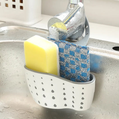Double-layer Sink Hanging Bag Kitchen Rack Faucet Sponge Holder Storage Hanging Basket Kitchen Storage Rack Sink Accessories
