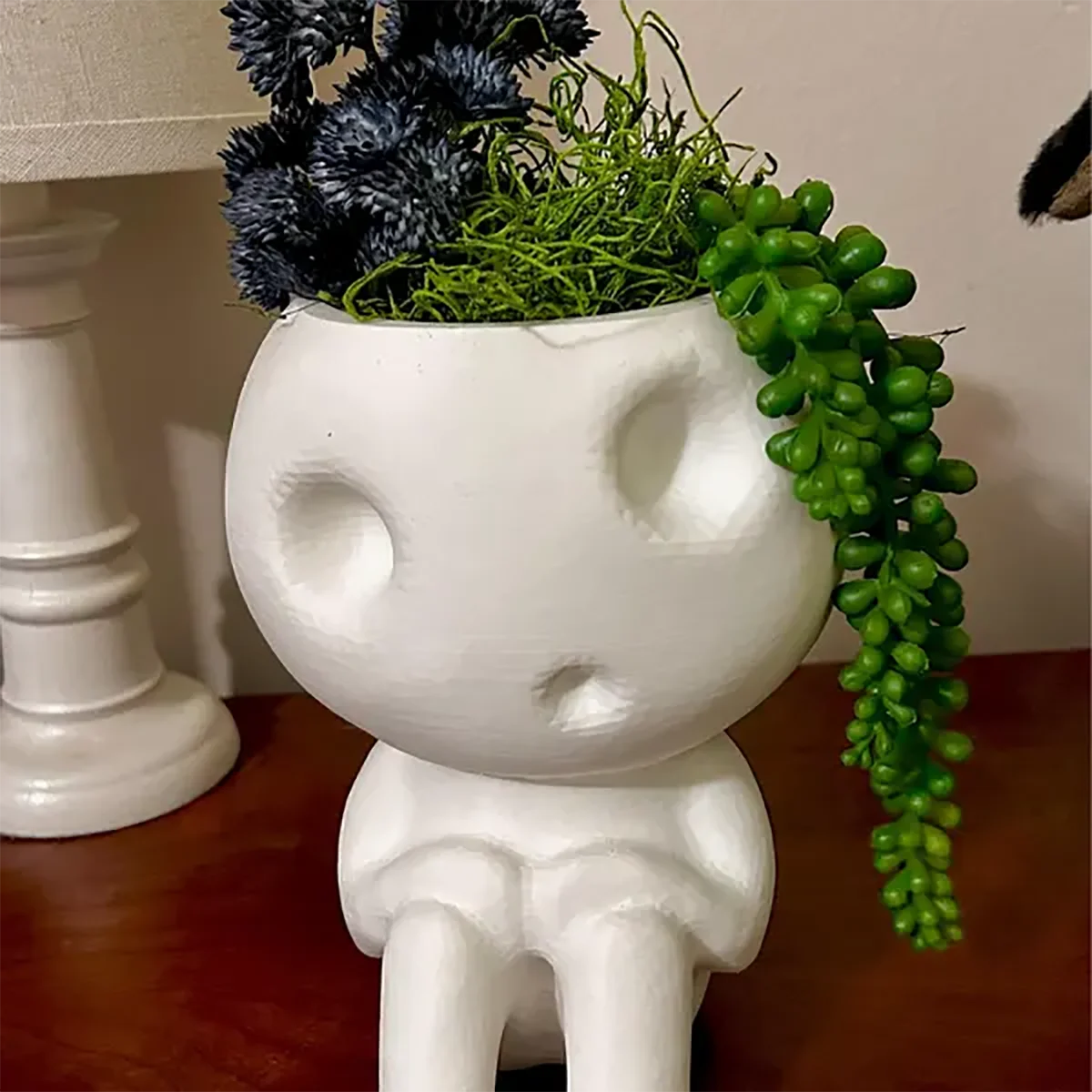 Kawaii Tree Elves Planter Pot Kodama Gardening Pot Small Plant Holder Air Plant HoldeiPlant Pots Flower Pots for Indoor Plants