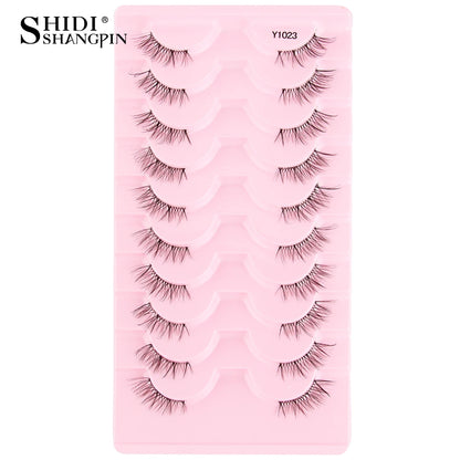 New Half Eyelashes False Lashes 5/10 Pairs 3D Mink Lashes Natural Eyelash Extension Cat Eye Eyelashes Makeup faux Cils maquiagem