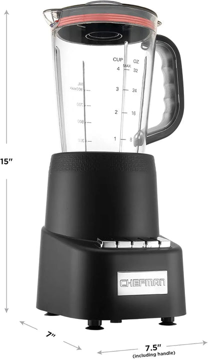 12-Piece Set, 3 Programmed Speeds & Pulse, Easy Ice Crushing for Shakes, Dishwasher-Safe 32-Oz Pitcher, 12Oz & 2 24Oz Tumblers