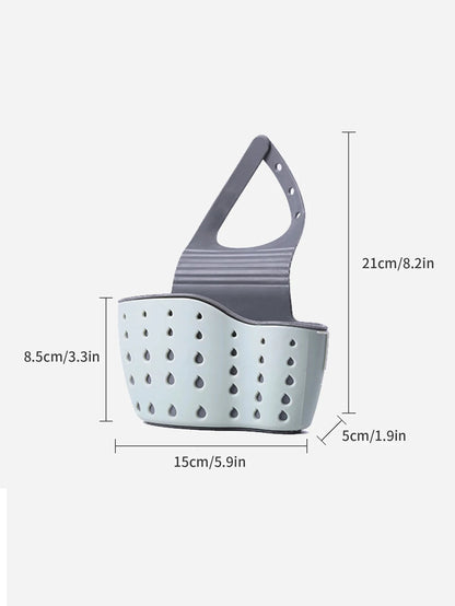 Double-layer Sink Hanging Bag Kitchen Rack Faucet Sponge Holder Storage Hanging Basket Kitchen Storage Rack Sink Accessories