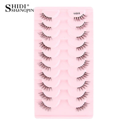 New Half Eyelashes False Lashes 5/10 Pairs 3D Mink Lashes Natural Eyelash Extension Cat Eye Eyelashes Makeup faux Cils maquiagem