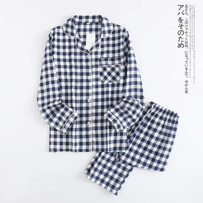 2025 kimono femme maple leaf pajama sets women 100% gauze cotton long sleeve casual sleepwear women pyjamas autumn hot sale
