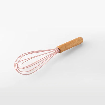 1Pc PSilicone Kitchen Utensils Set Non-Stick Cookware for Kitchen Wooden Handle Spatula Egg Beaters Kitchenware Accessories