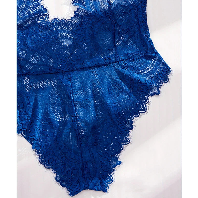 Sexy Lace Women's Clothing Bodysuit Woman 2024 New Collection Deep V Perspective Backless Underwear One-piece Corset Hot Costume