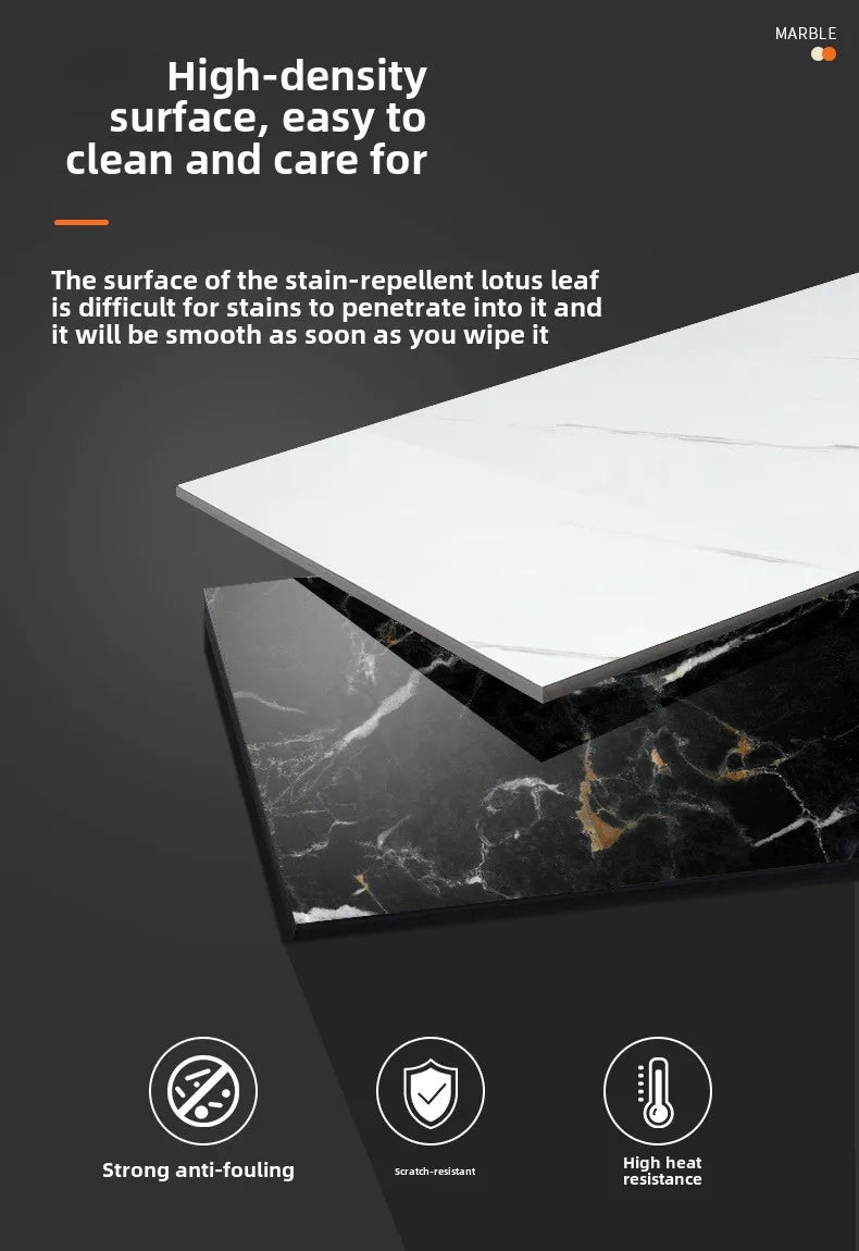 10-50Pcs PVC Marble Wall Stickers Self-Adhesive Thickened Tile Sticker Bathroom Waterproof Floor Sticker Kitchen Home Decoration