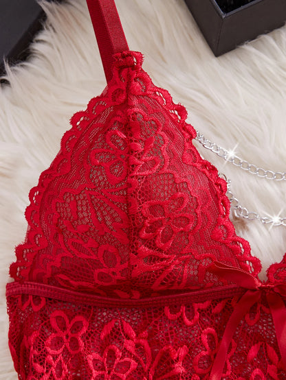Women Sexy Nightwear Night Dress Women Hollow-out Sexy Nightwear Plus Lace Nightgown Sleepwear Dress G-String Sexy Lingerie Robe