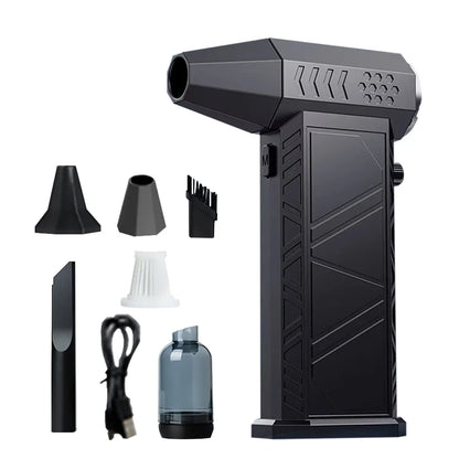 300000RPM Electric Air Duster Rechargeable Powerful Air Blower Multifunctional Portable Turbo Jet Fan Strong Power for Home Car