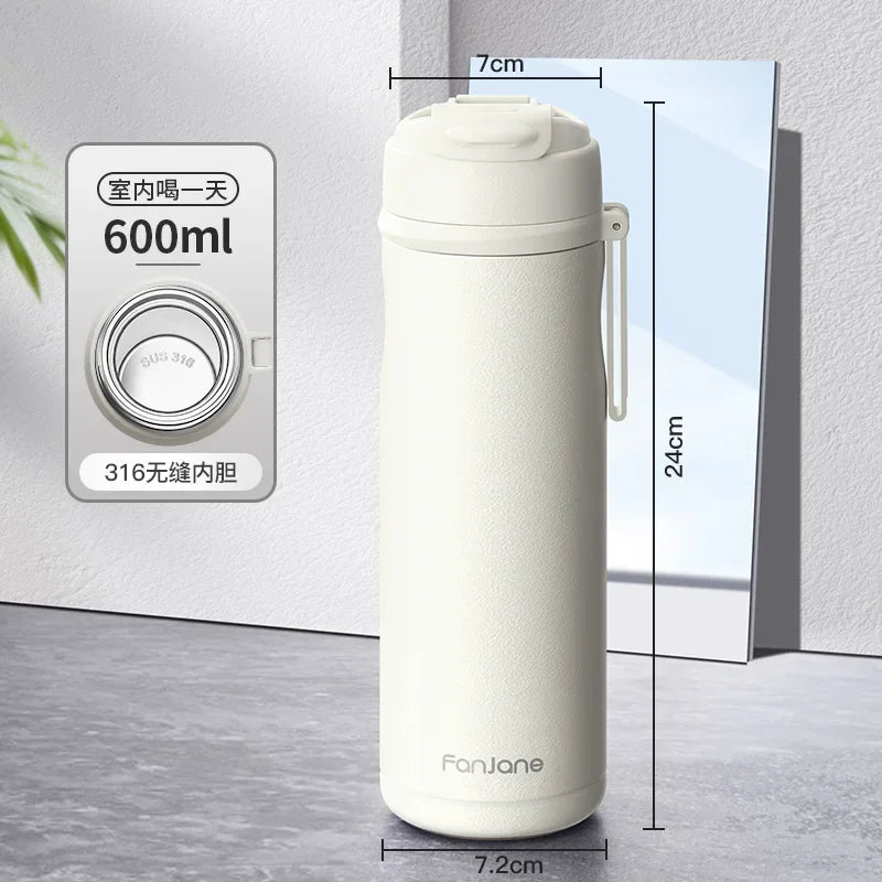 600ml Magnetic Tea Thermos Cup with Movable Filter Infuser Stainless Steel Vacuum Flask Keep Cold Hot Travel Business Car Gift