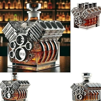 Whiskey Decanter V8 Engines Shape Alcohol Decanter Bottle Wine Decoration Bar Accessories For Tequila Bourbon