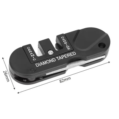 4-in-1 portable knife sharpener, multi-functional outdoor portable tungsten steel knife sharpener, knife sharpener stick