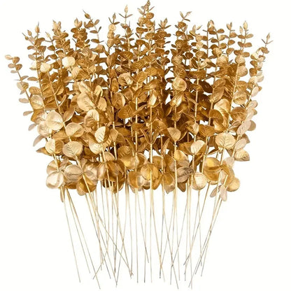 5/10/20pcs Artificial Eucalyptus Plant Artificial Eucalyptus Leaves For DIY Bouquet Wedding Office Decoration