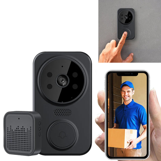 WiFi Smart Video Doorbell Camera Night Vision Smart Visual Doorbell APP Remote Monitoring Intelligent Doorbell for Home Security