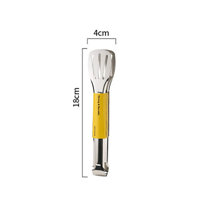 Stainless Steel Frying Shovel Clip Multifunctional Steak BBQ Tongs Frying Fish Spatula Clip Bread Clip Household Kitchen Tool