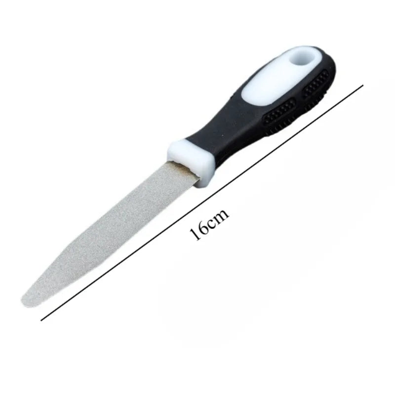 4 Stage Diamond Knife Sharpener Professional Manual Sharpening Tool with Non-Slip Base for Kitchen Knives ScissorsHousehold Tool