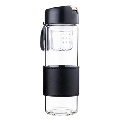 450ml Portable Transparent Glass Cup Household Drinkware Coffee Mug With Lid Beverage Coffee Cups Coffeeware Teaware