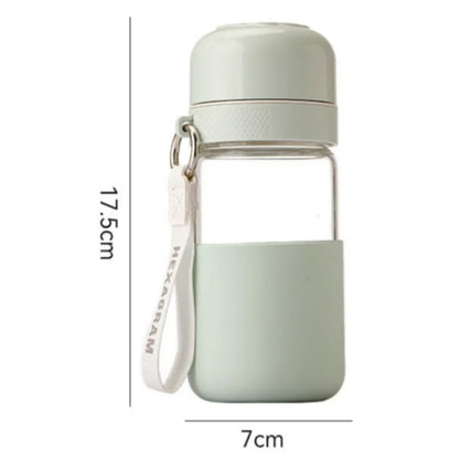 360ML Glass Water Bottle Heat-resisting Leak-proof Portable Household Water Cup Office Milk Tea Coffee Cup Gift Water Mug