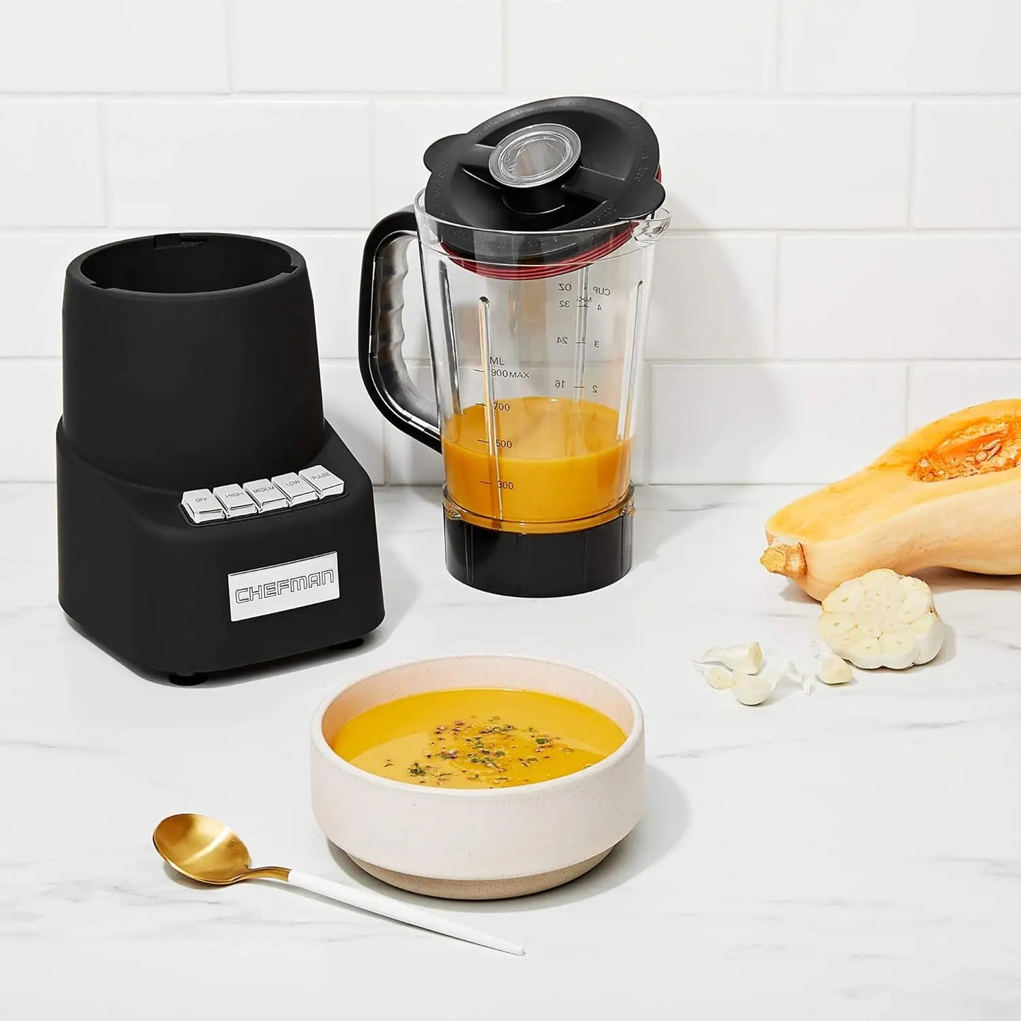 12-Piece Set, 3 Programmed Speeds & Pulse, Easy Ice Crushing for Shakes, Dishwasher-Safe 32-Oz Pitcher, 12Oz & 2 24Oz Tumblers
