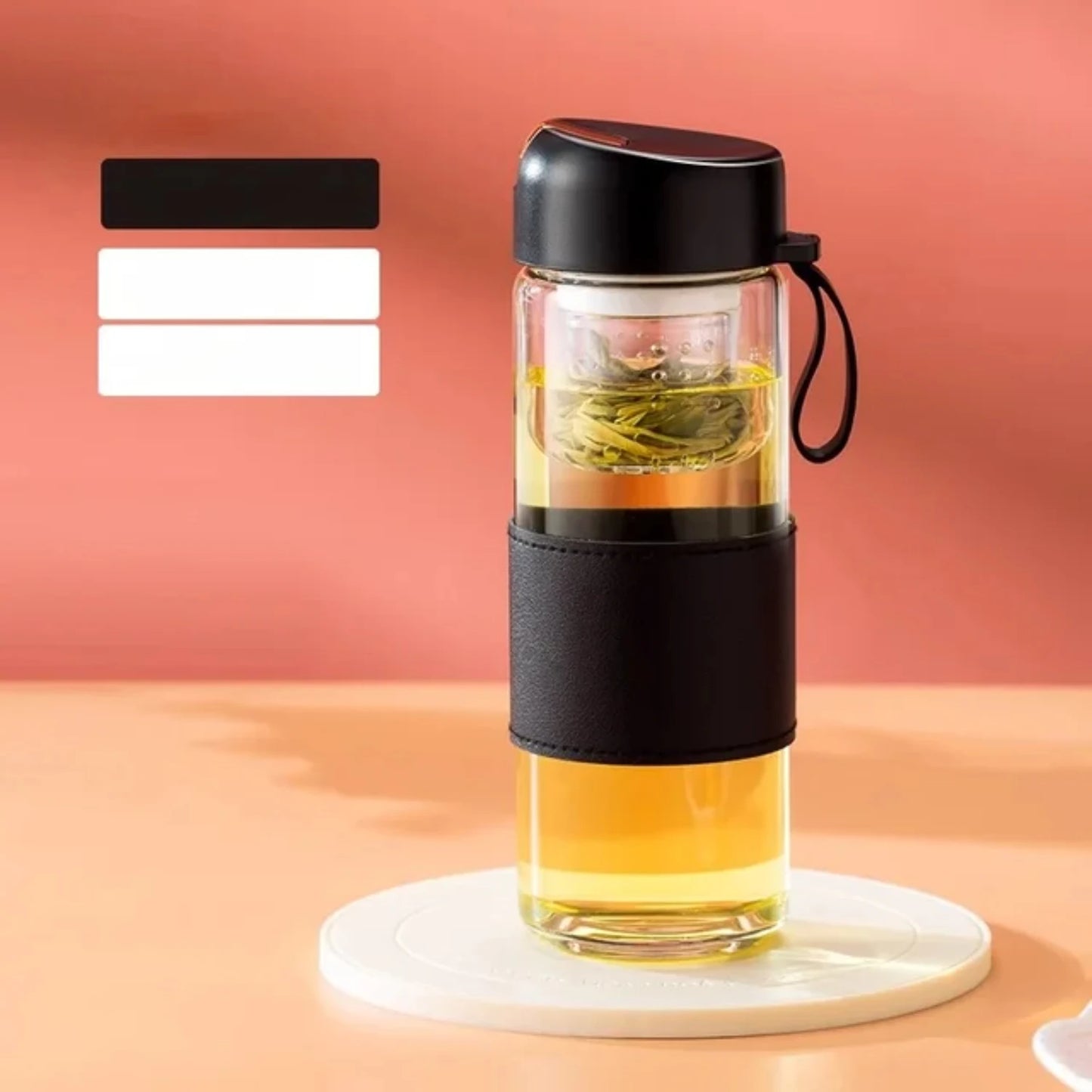 450ml Portable Transparent Glass Cup Household Drinkware Coffee Mug With Lid Beverage Coffee Cups Coffeeware Teaware