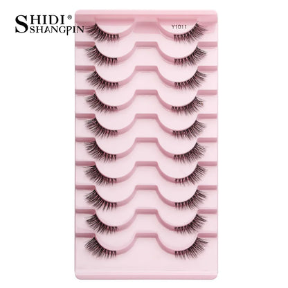 New Half Eyelashes False Lashes 5/10 Pairs 3D Mink Lashes Natural Eyelash Extension Cat Eye Eyelashes Makeup faux Cils maquiagem