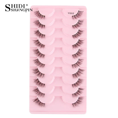 New Half Eyelashes False Lashes 5/10 Pairs 3D Mink Lashes Natural Eyelash Extension Cat Eye Eyelashes Makeup faux Cils maquiagem